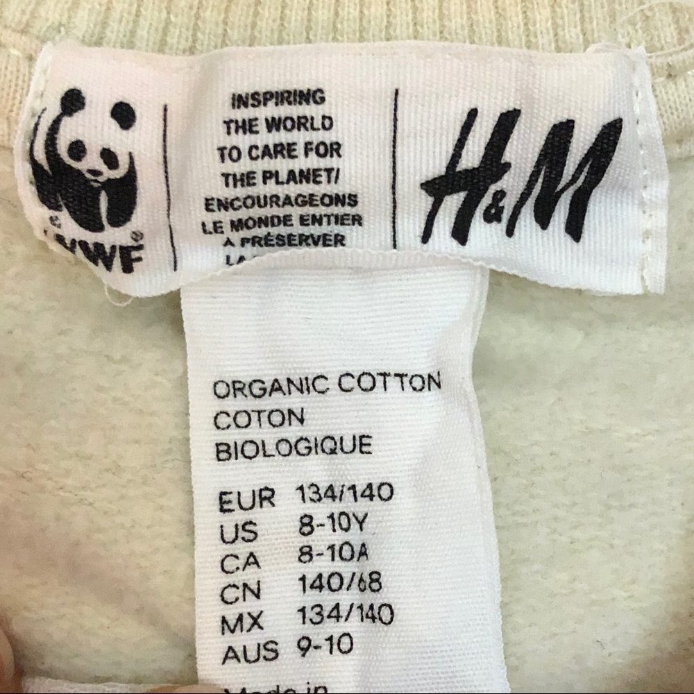 WWF x H&M Organic Cotton Polar Bear Sweatshirt - Picture 5 of 5